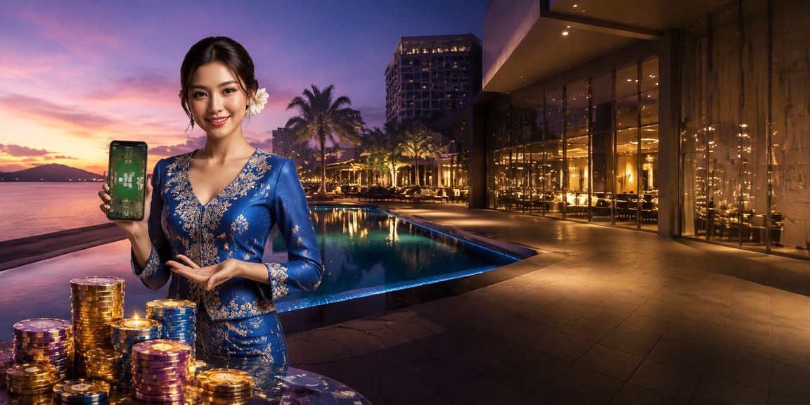 Pemain kasino bergaya baju kurung di Kota Kinabalu menikmati permainan rummy
